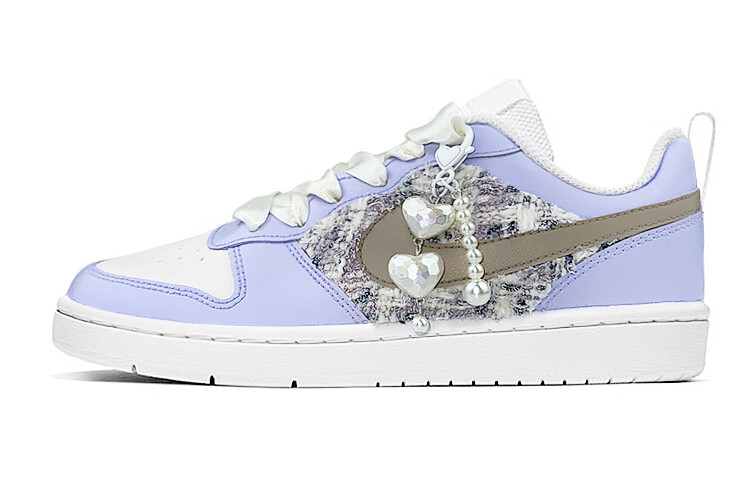 

Кроссовки Nike Court Borough Series Skateboard Shoes Women's Low-Top White Purple