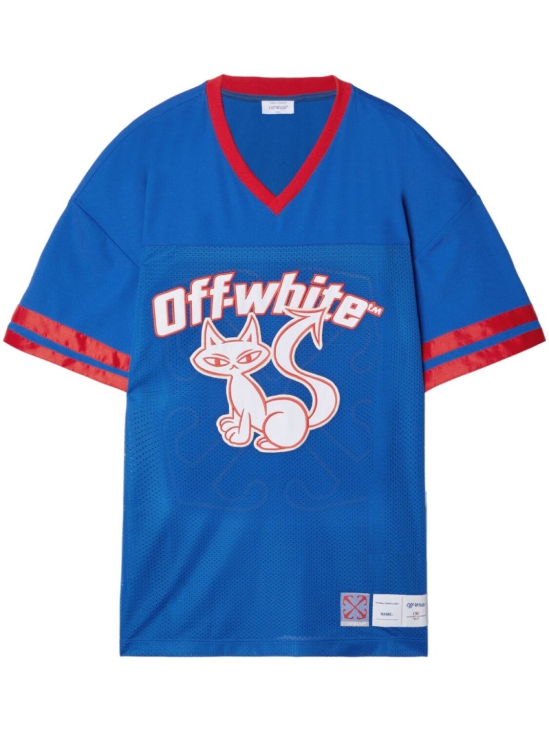 

Off-White футболка Cat Football, синий