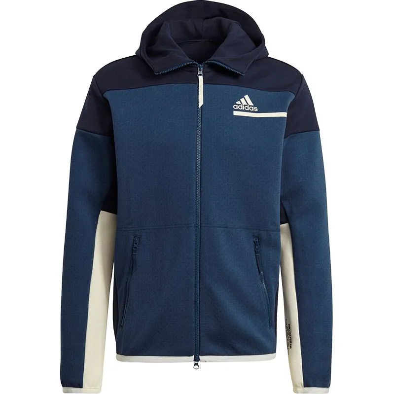 Adidas Куртка мужская с капюшоном Navy Blue — фото 3
