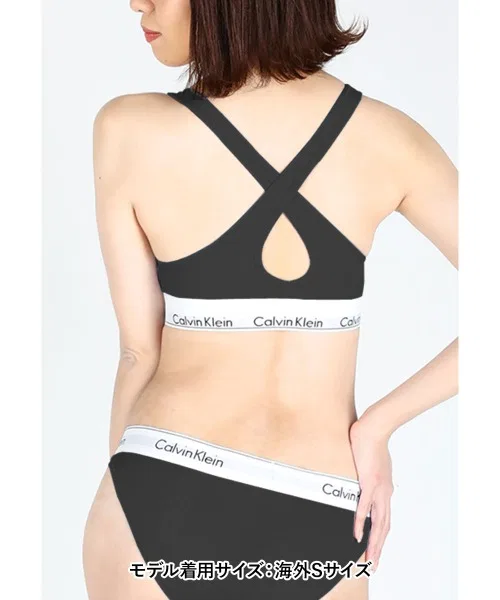 Calvin Klein Underwear - Женский спортивный бюстгальтер, нижнее белье, бюстгальтер без косточек, бюстгальтер без косточек, однотонный, с логотипом — фото 2