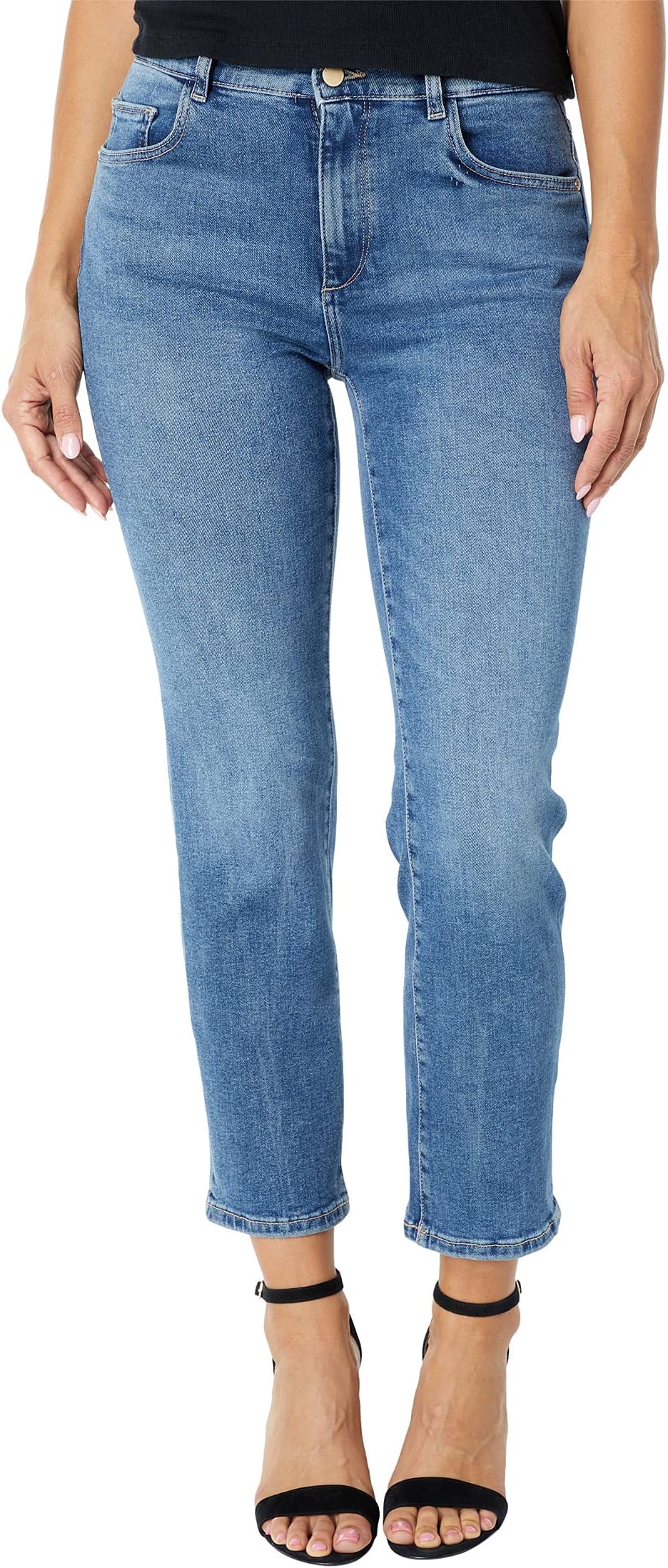 

Джинсы DL1961 Patti Straight High-Rise Vintage Ankle in Maritime Vintage, цвет Maritime Vintage
