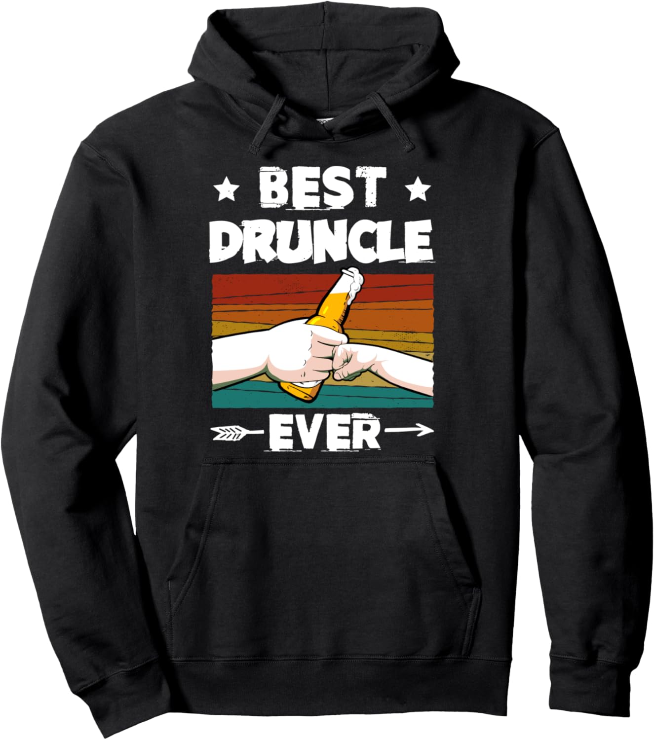 

Худи Лучший пьяница в жизни Uncle Drunk Beer Uncle Fist Family Gift, черный