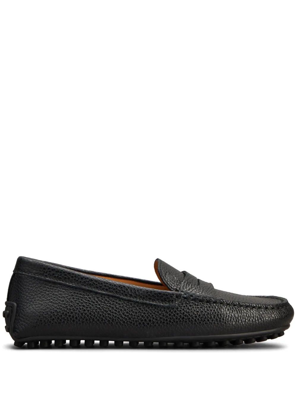 Лоферы Gommino из зернистой кожи TOD'S, черный