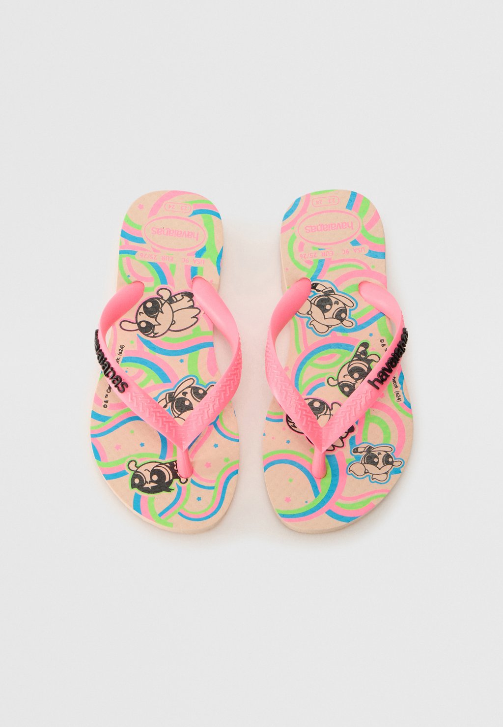 

Шлепанцы POWERPUFF GIRLS - T-bar sandals Havaianas, светло-розовый