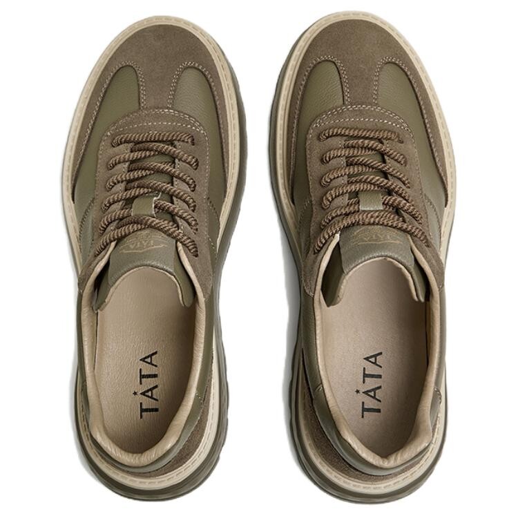 Кеды мужские, обувь для скейтбординга низкая Tata, цвет Khaki Green/Khaki — фото 3