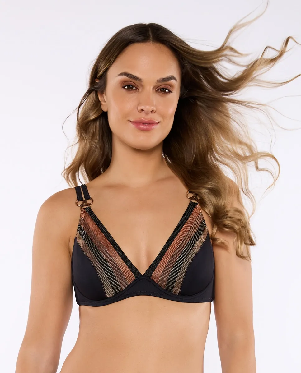 

Бюстгальтер бикини MALENA на косточках, чашка C/D с регулируемым контуром Red Point, коричневый