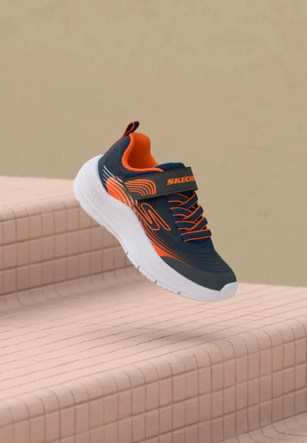 Низкие кроссовки microspec advance Skechers, Navy/Orange/Charcoal