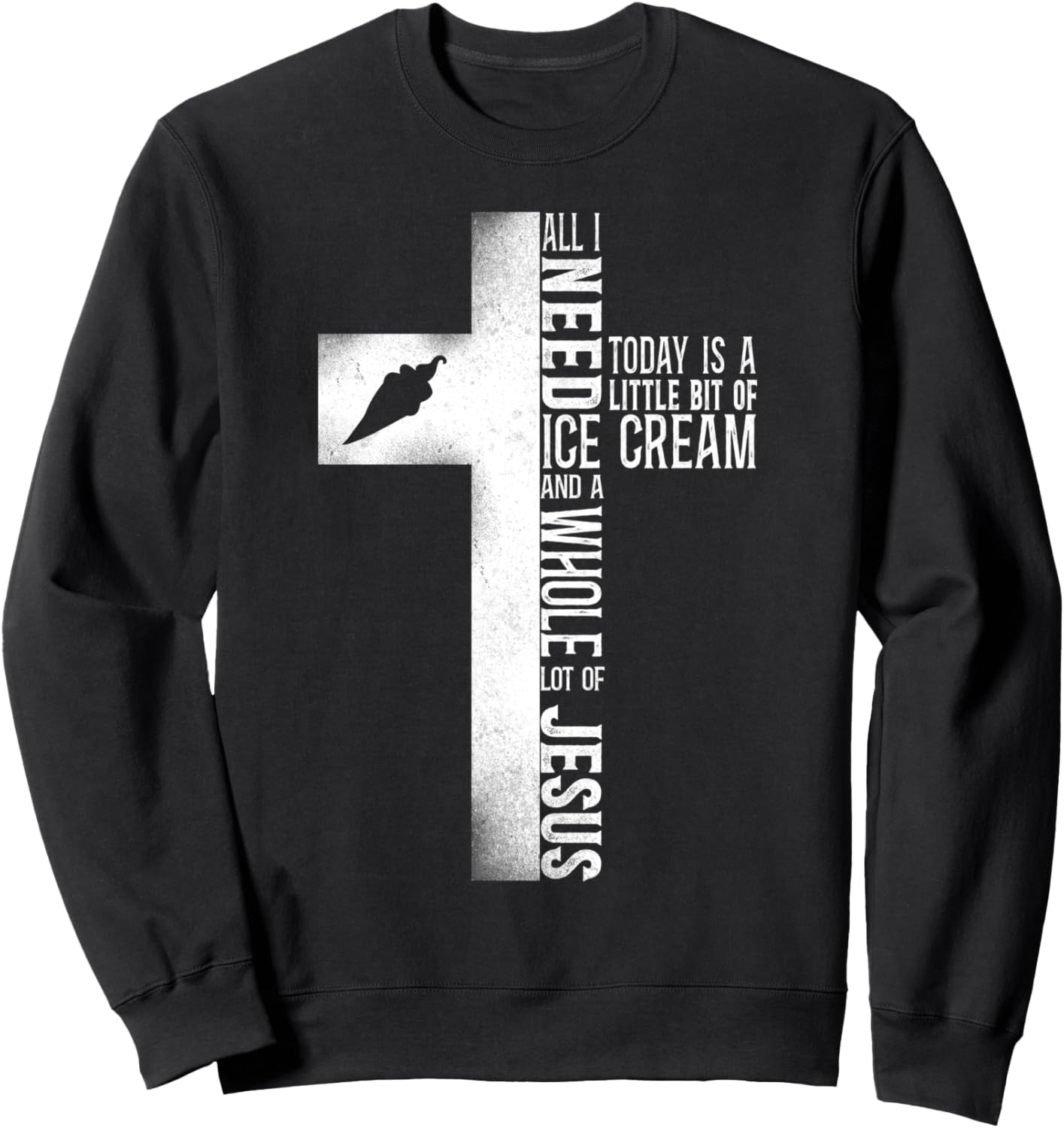 

Мороженое в рожке с изображением Иисуса и христианского креста. Сегодня мне нужна толстовка Cute Ice Cream Lover Boy Girl Hd0, черный