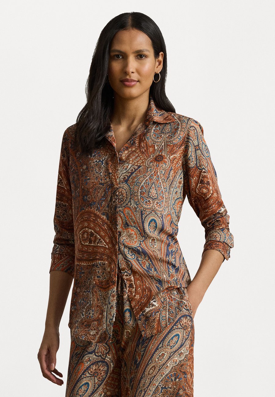

Блуза Lauren Ralph Lauren Petite CLASSIC FIT PAISLEY CREPE SHIRT, Cream/Multi-Coloured