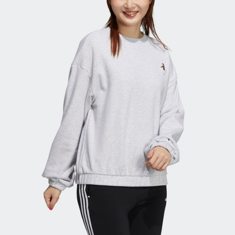 Свитер женский серый Adidas Neo — фото 4