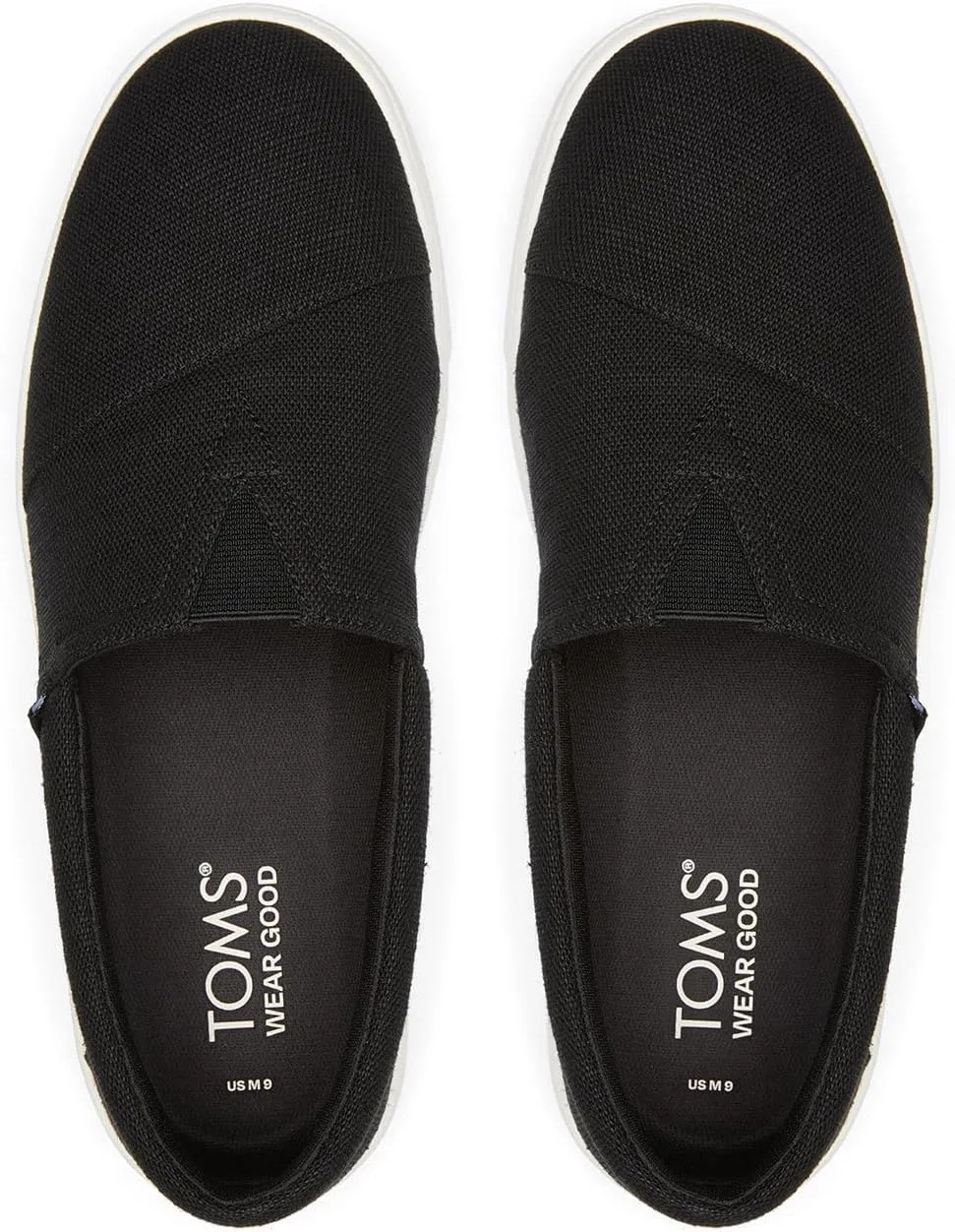 Мужские кроссовки TOMS Trvl Lite Alpargata, Black Heritage Canvas — фото 4