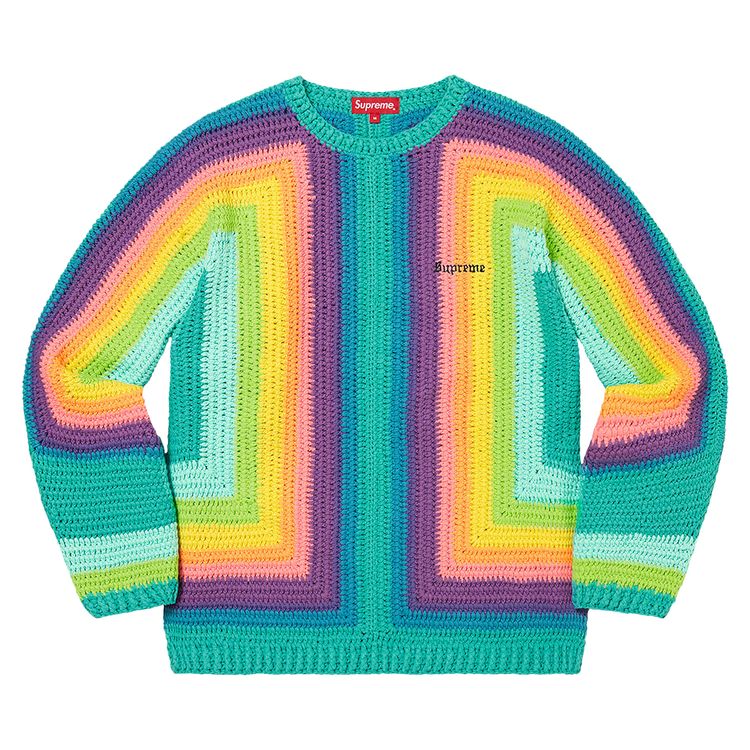 

Свитер Supreme Hand Crocheted Sweater 'Multicolor', разноцветный