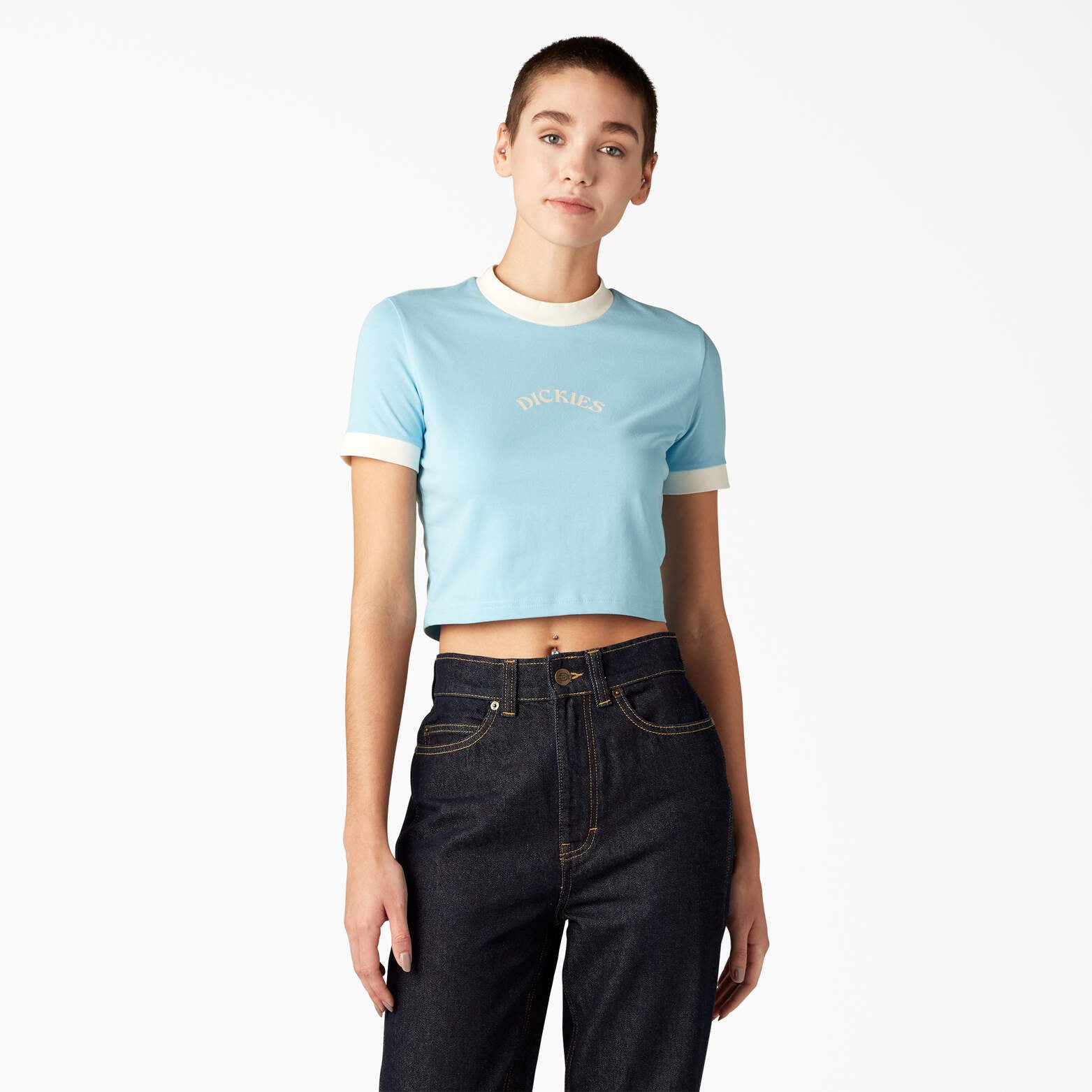 

Женская футболка Dickies Warm Springs, цвет sky blue (su9)