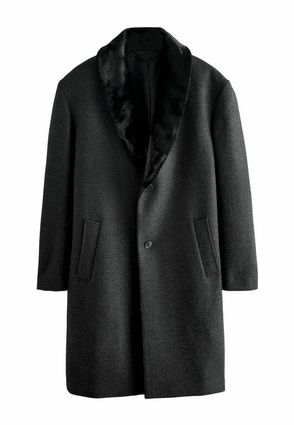 Классическое пальто стандартного кроя Next, Charcoal Grey