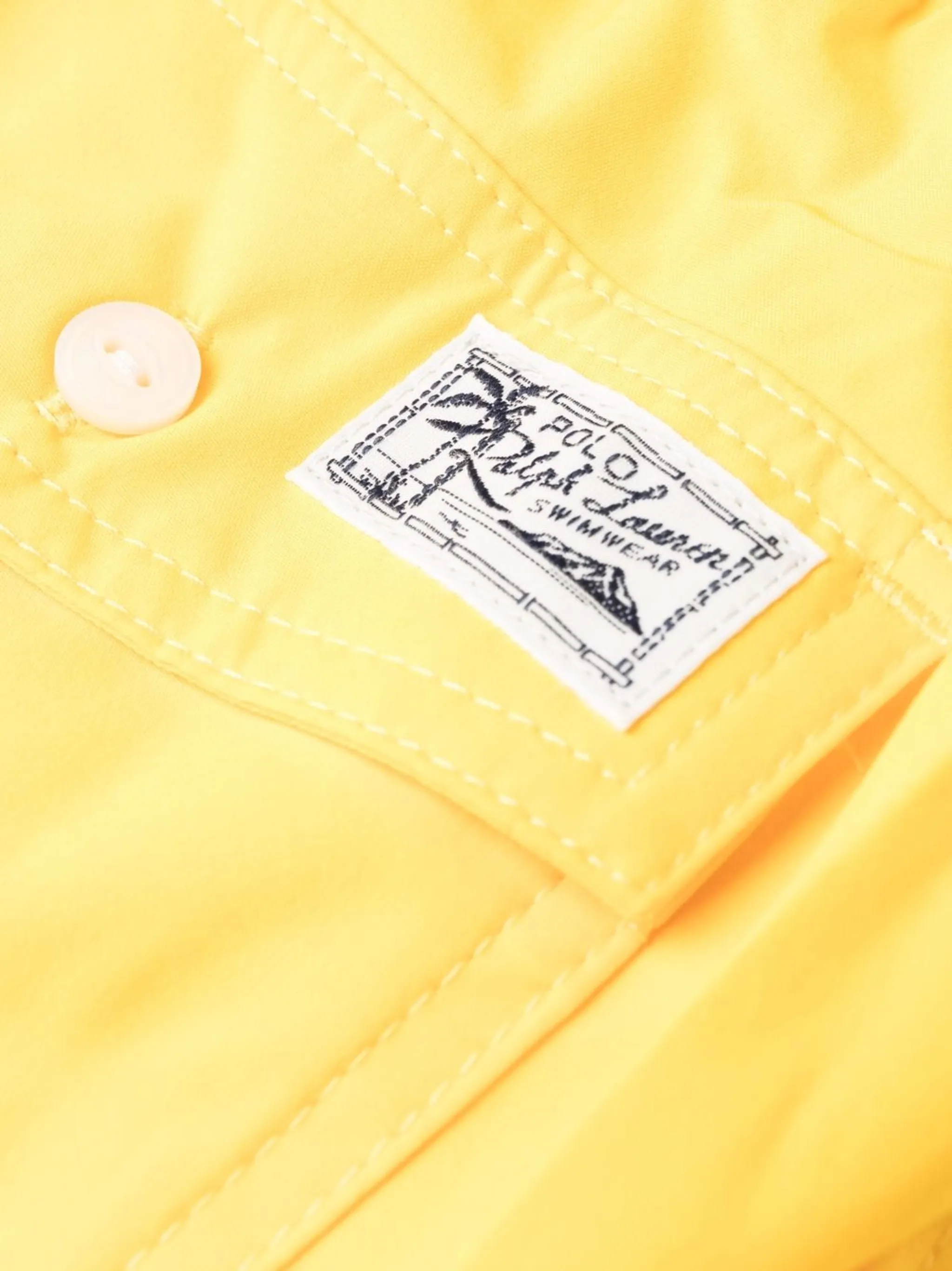 Плавки-шорты с кулиской и логотипом Polo Ralph Lauren, желтый — фото 3