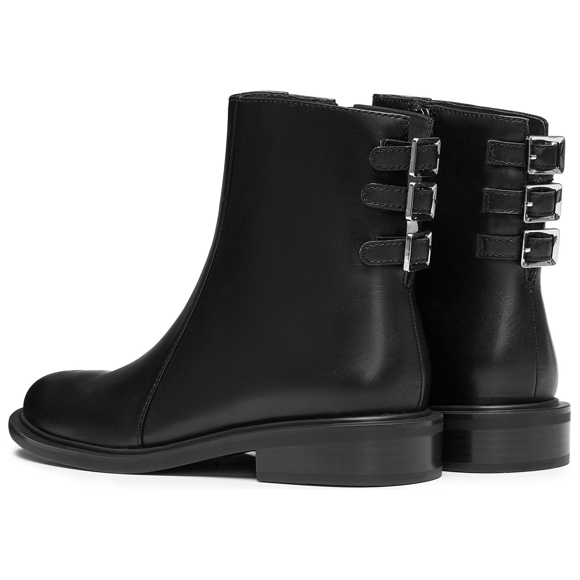 Staccato Женские черные зимние ботинки на шнуровке с меховой подкладкой, цвет Black (Fleece-Lined) — фото 4