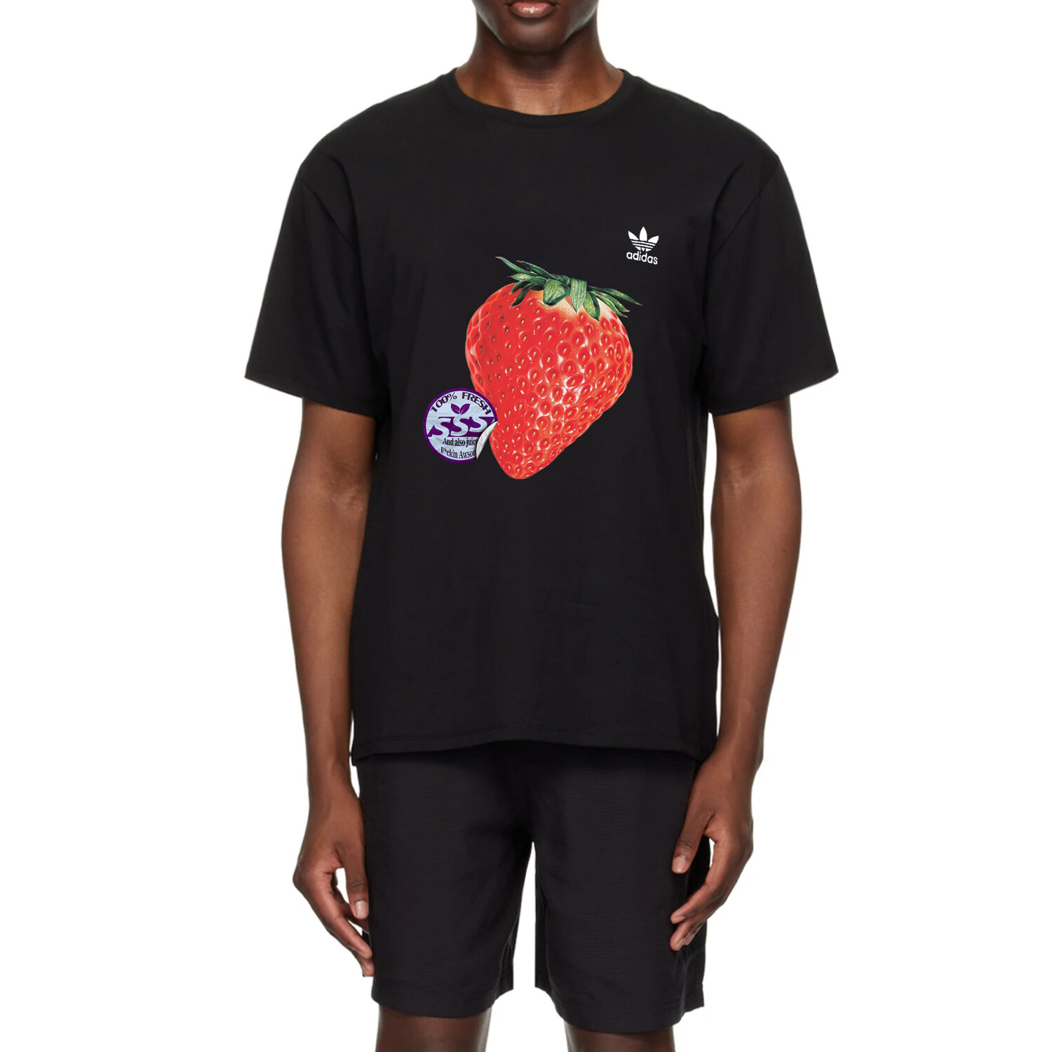 

Футболка унисекс черная Adidas Originals, черный