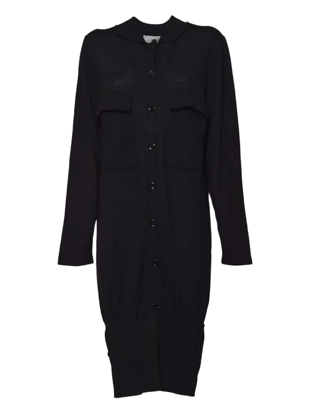 

Платье миди на пуговицах Solotre, черный