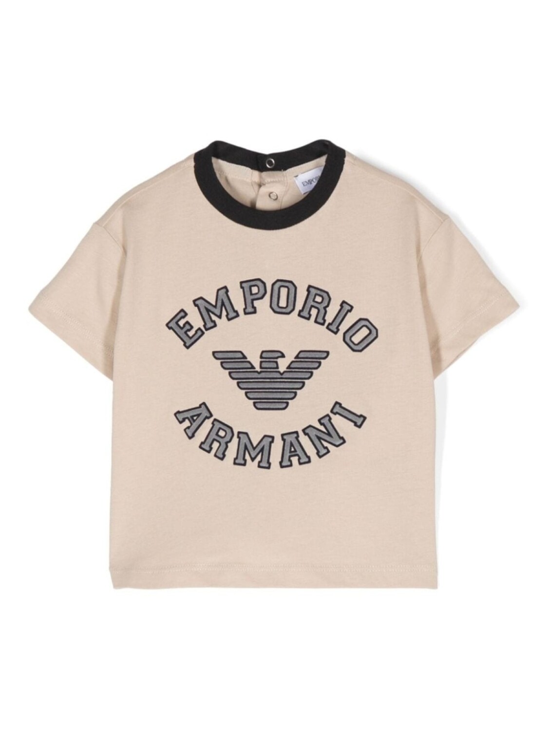 

Emporio Armani Kids футболка с тисненым логотипом, нейтральный цвет