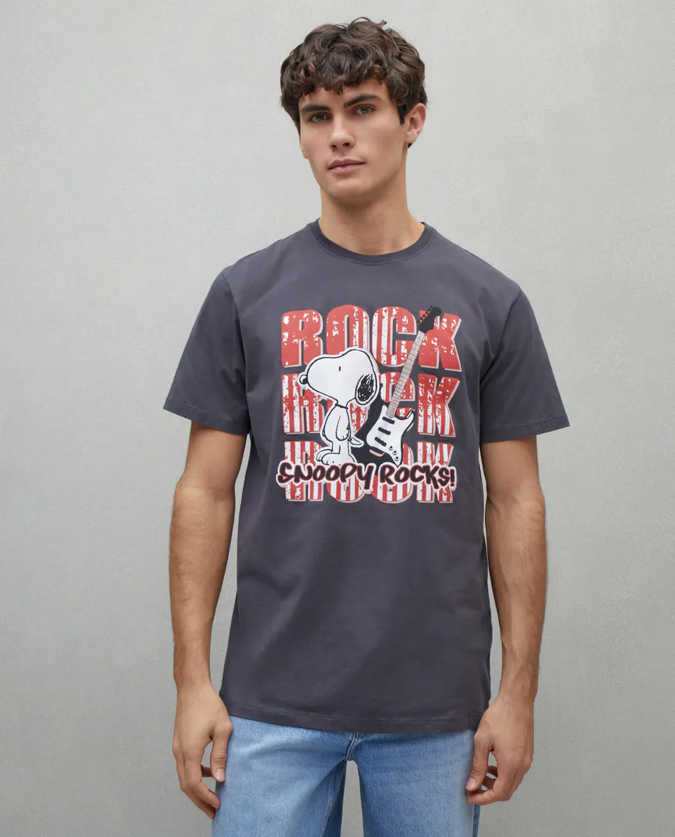 

Футболка мужская Снупи Easy Wear, антрацит