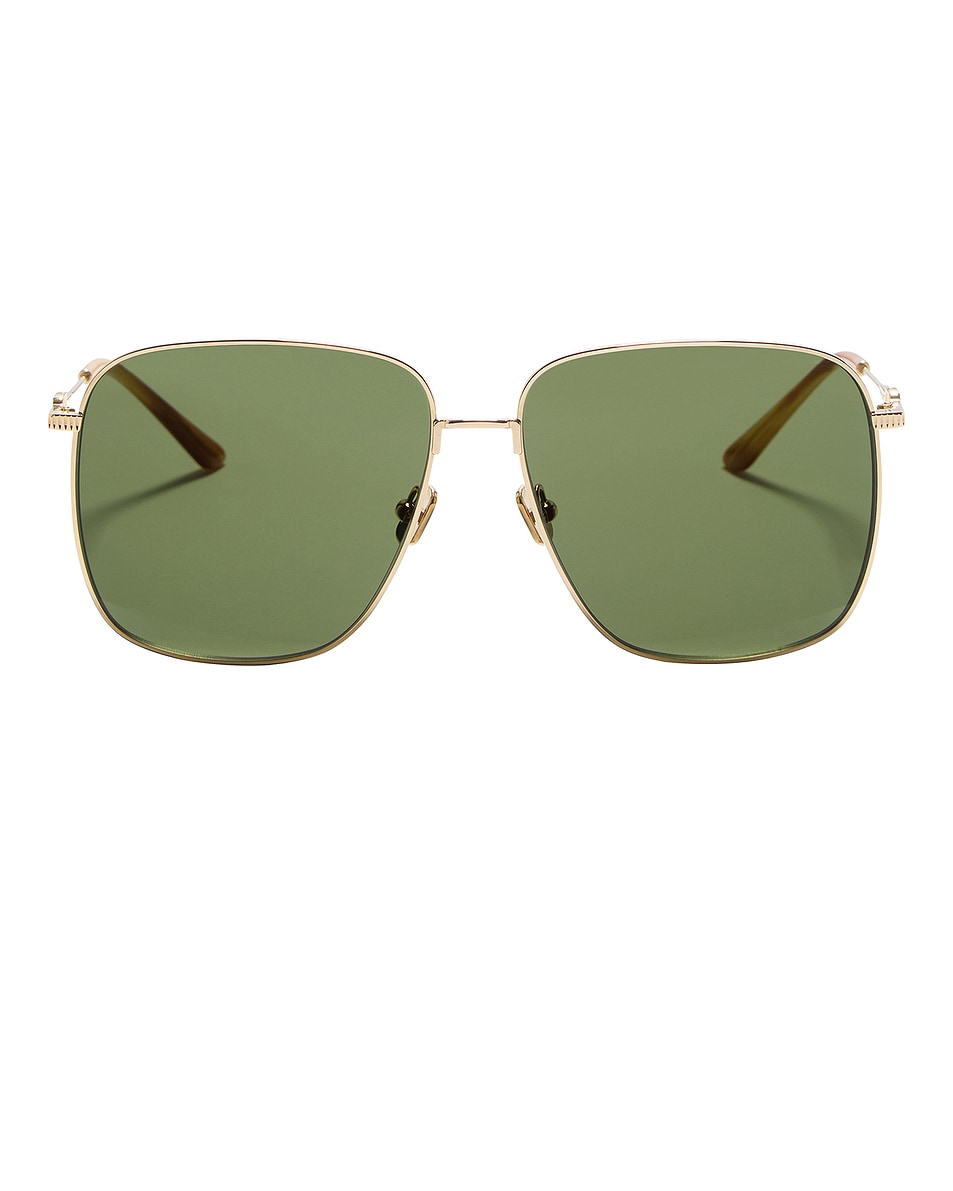 

Солнцезащитные очки VLS 171 Valentino Garavani, V-light Gold, Light Havana, & Dark Green