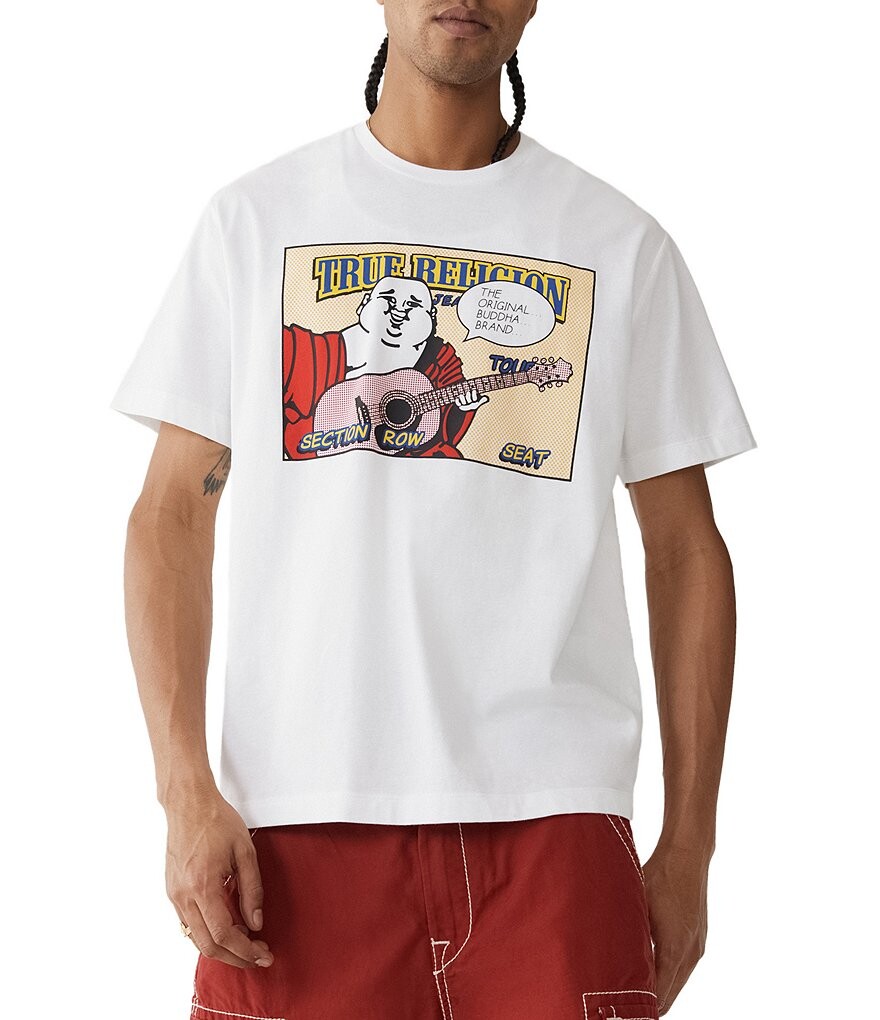 

Футболка с короткими рукавами и рисунком Будды True Religion Comics, белый