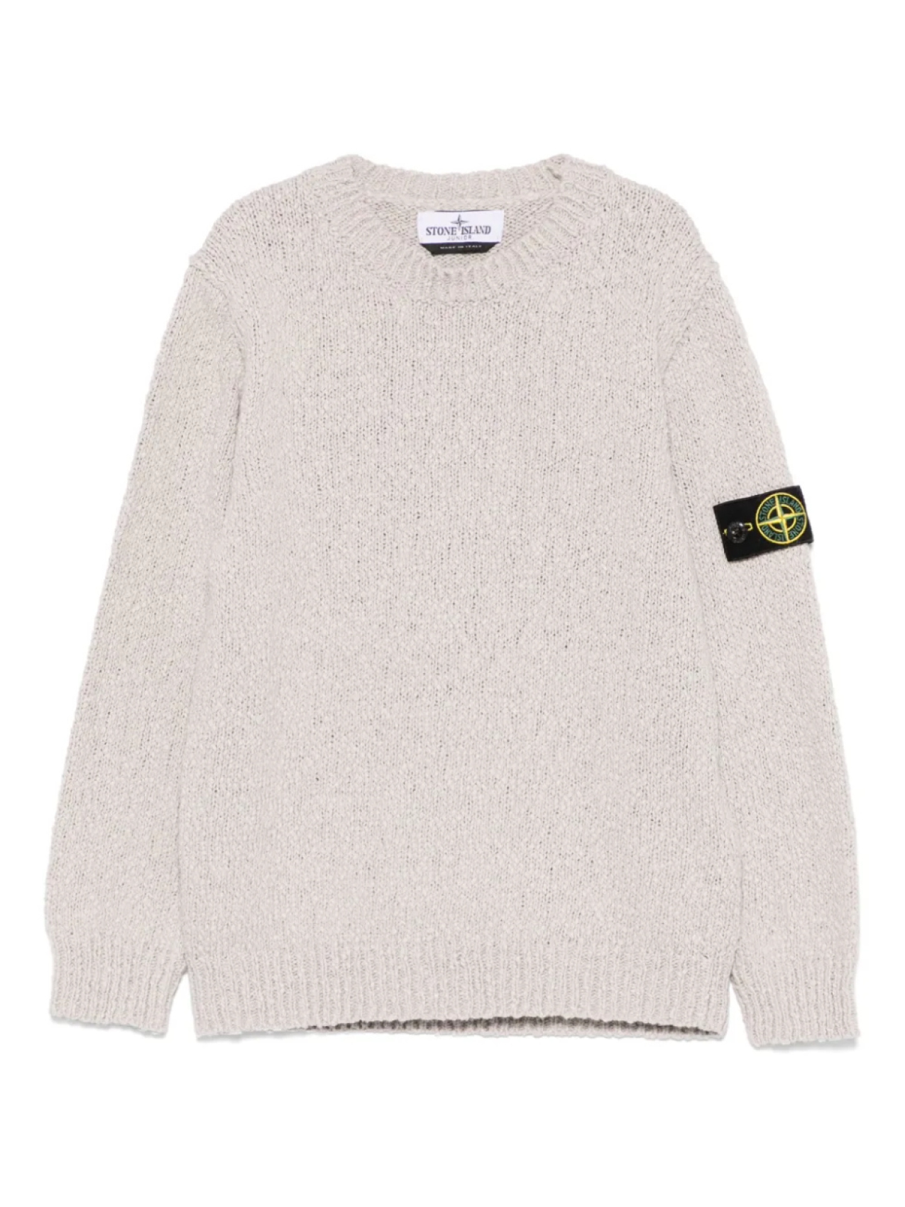 

Stone Island Junior свитер из ткани букле, нейтральный
