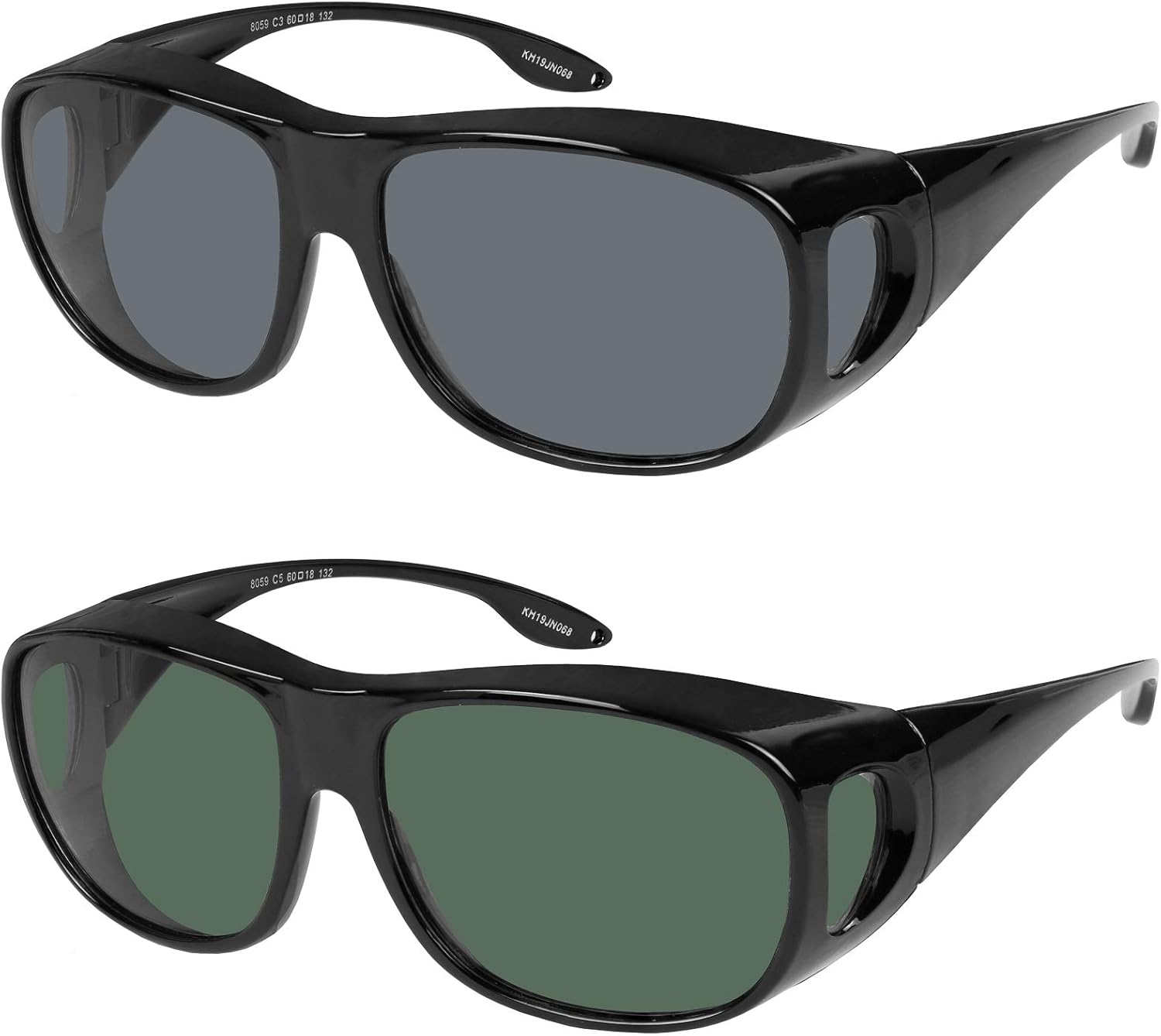 

Солнцезащитные очки с поляризованными линзами, надеваемые поверх обычных очков, обеспечивают 100% защиту от УФ-излучения. Подходят для мужчин и женщин Yogo Vision, Smoke Lens and G15 Lens