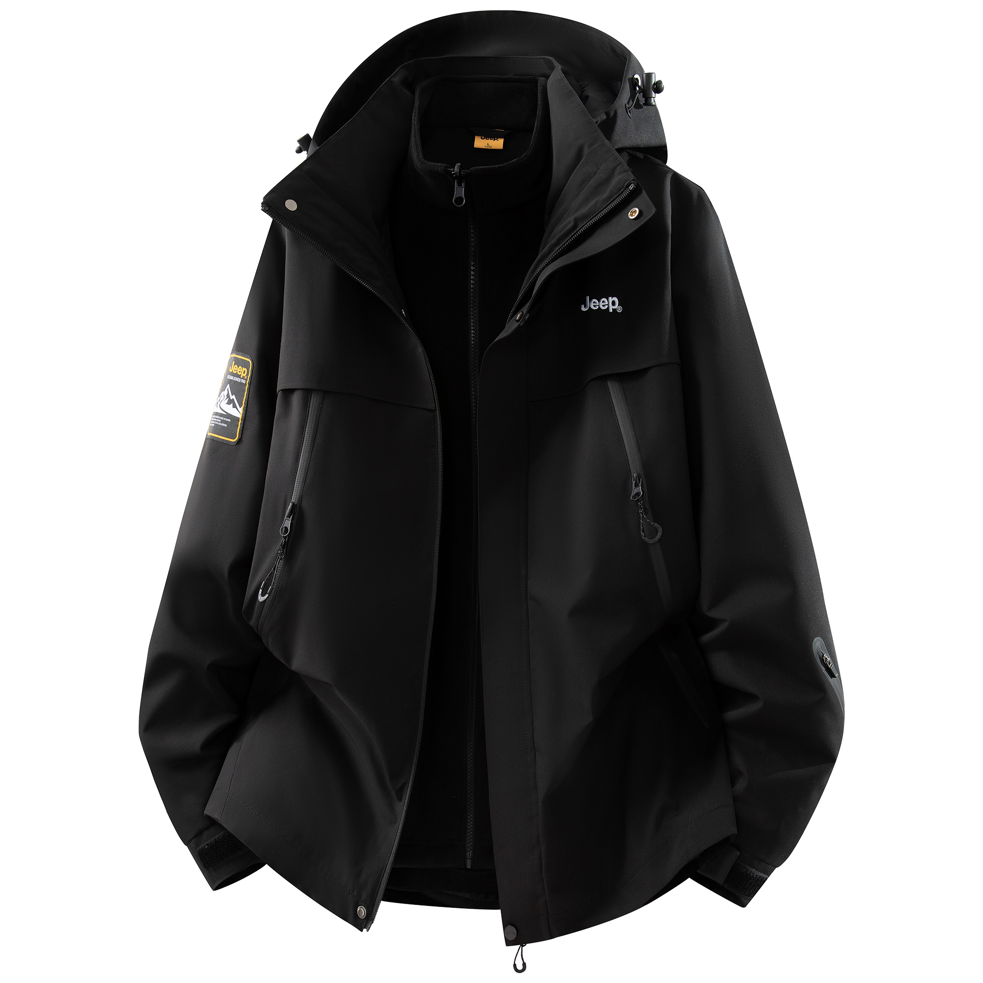 

Куртка Leisure Collection унисекс Jeep, черный[fleece liner+shell set/women's suggestion: size small]