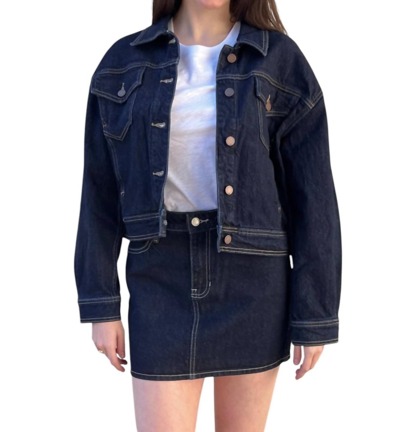 

Куртка Harley Denim в темном цвете JUST BLACK DENIM, цвет dark