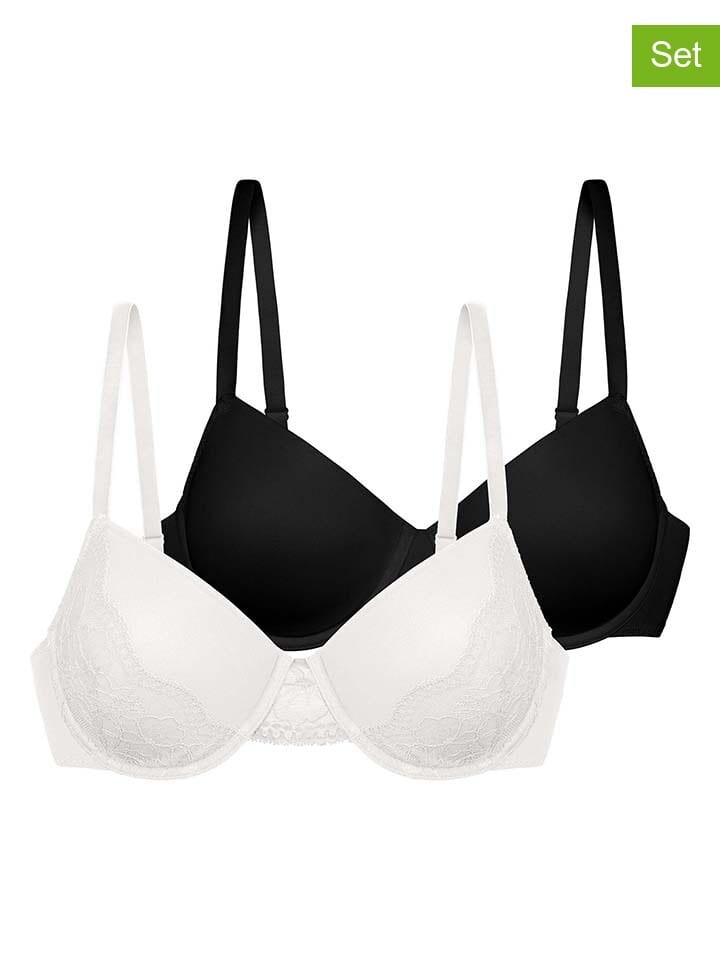 

Бюстгальтер на косточках Dorina 2er Set Schalen BHs Jourdan, цвет creme/schwarz