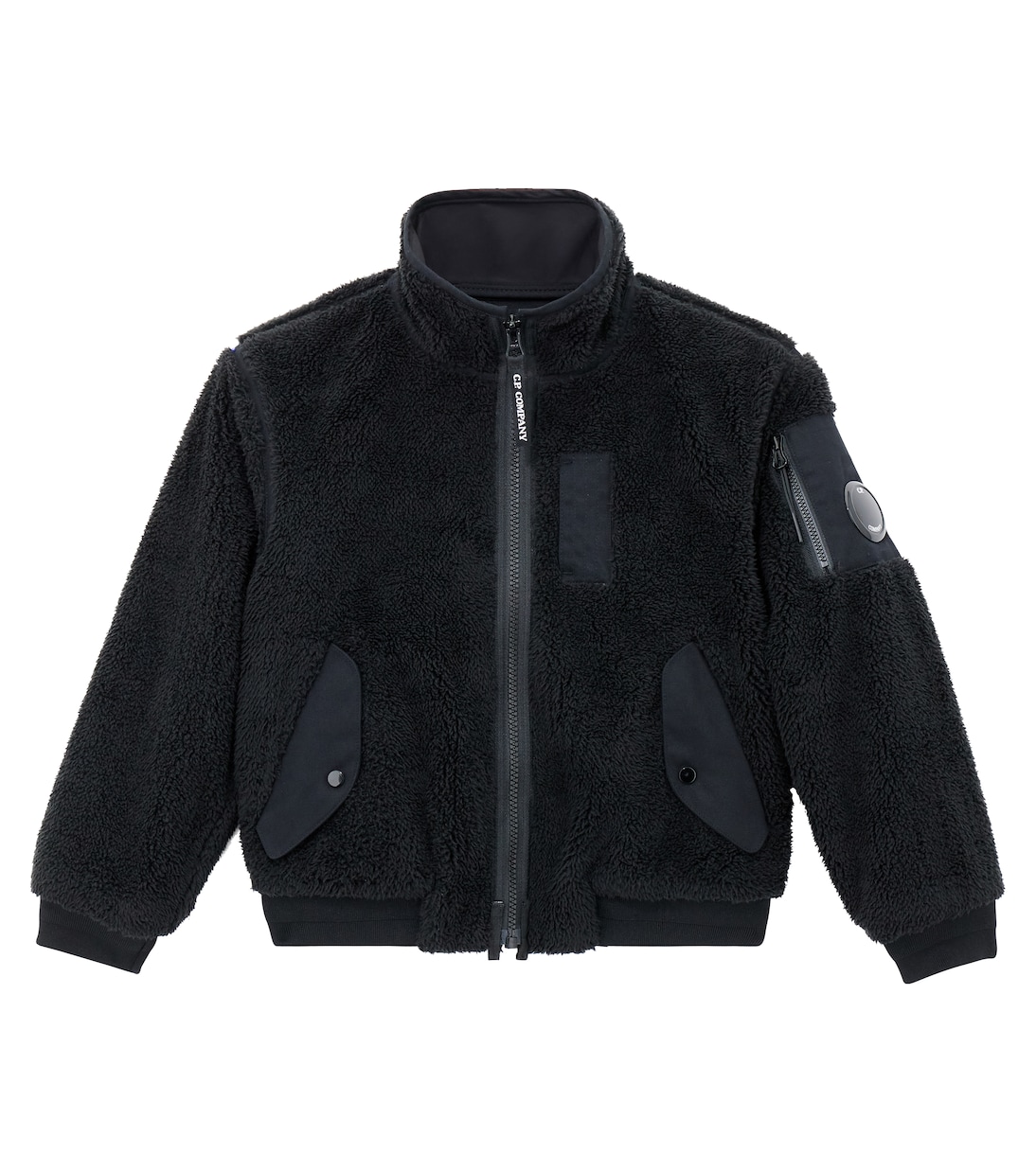

Куртка из плюшевого флиса Lens C.P. Company Kids, Nero/Black