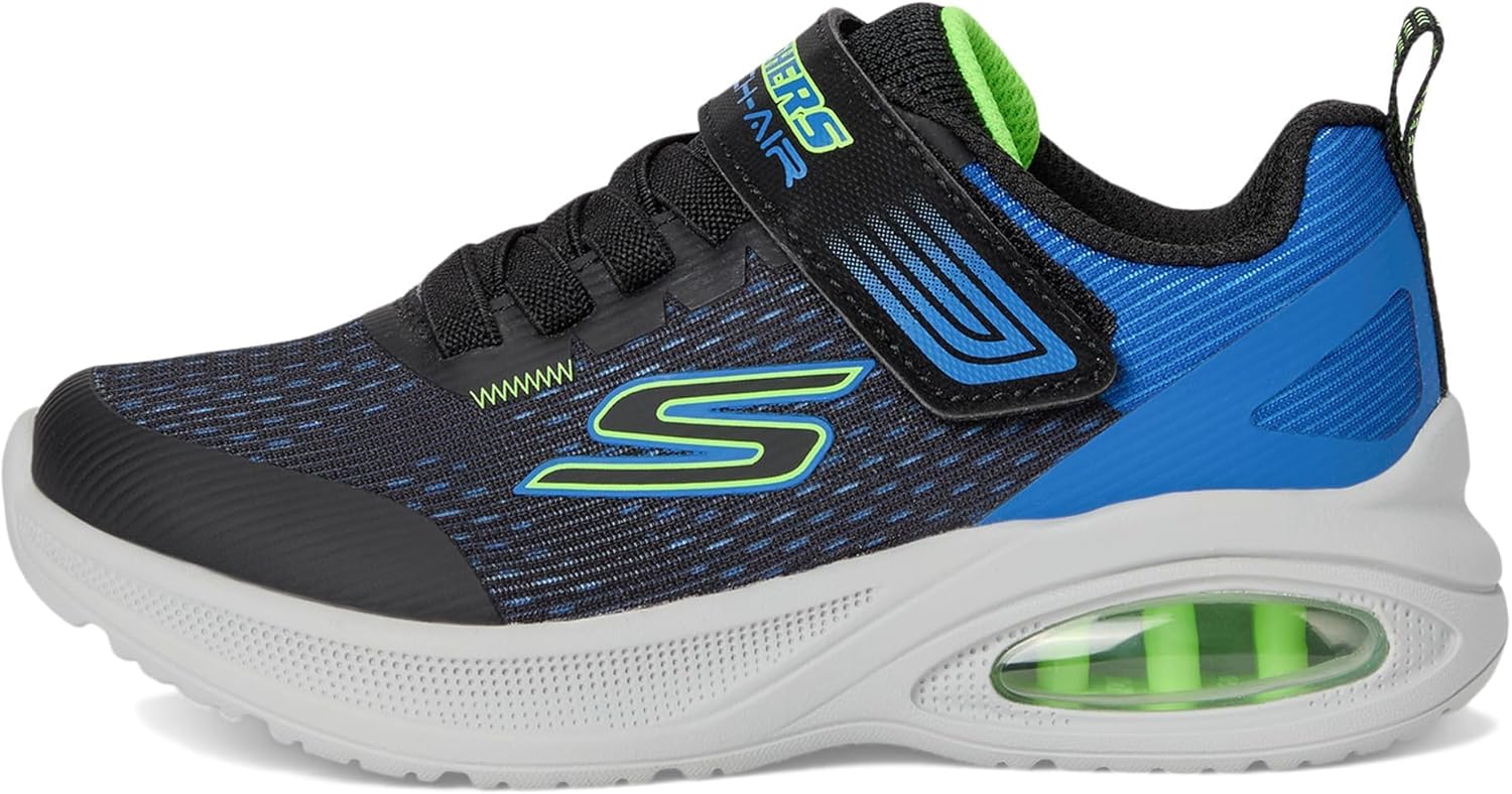 Кроссовки Skechers для мальчиков Microspec Max Advance-Squad-p, черный/синий — фото 4