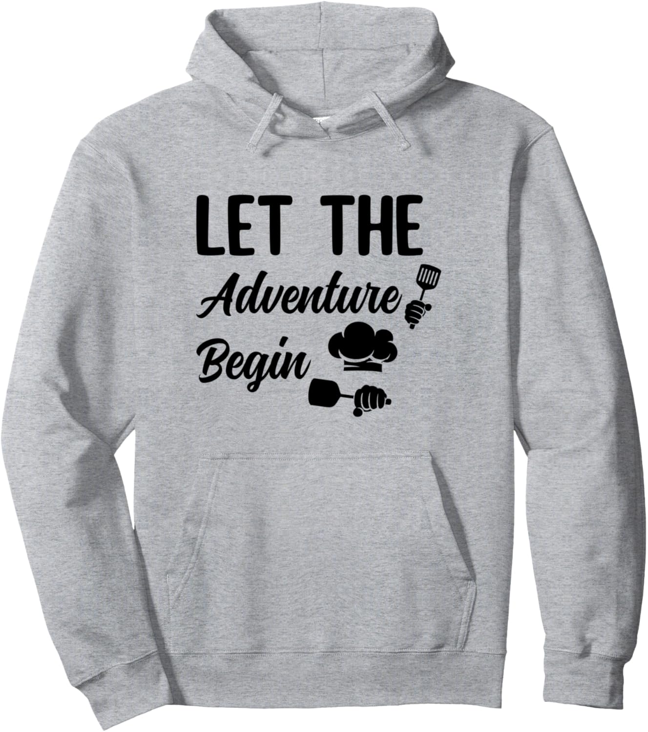 

Начните приключение! Кухонные инструменты. Шеф-повар. Кухонная толстовка Chef Cook Culinary School Chef Cooking Tools, серый