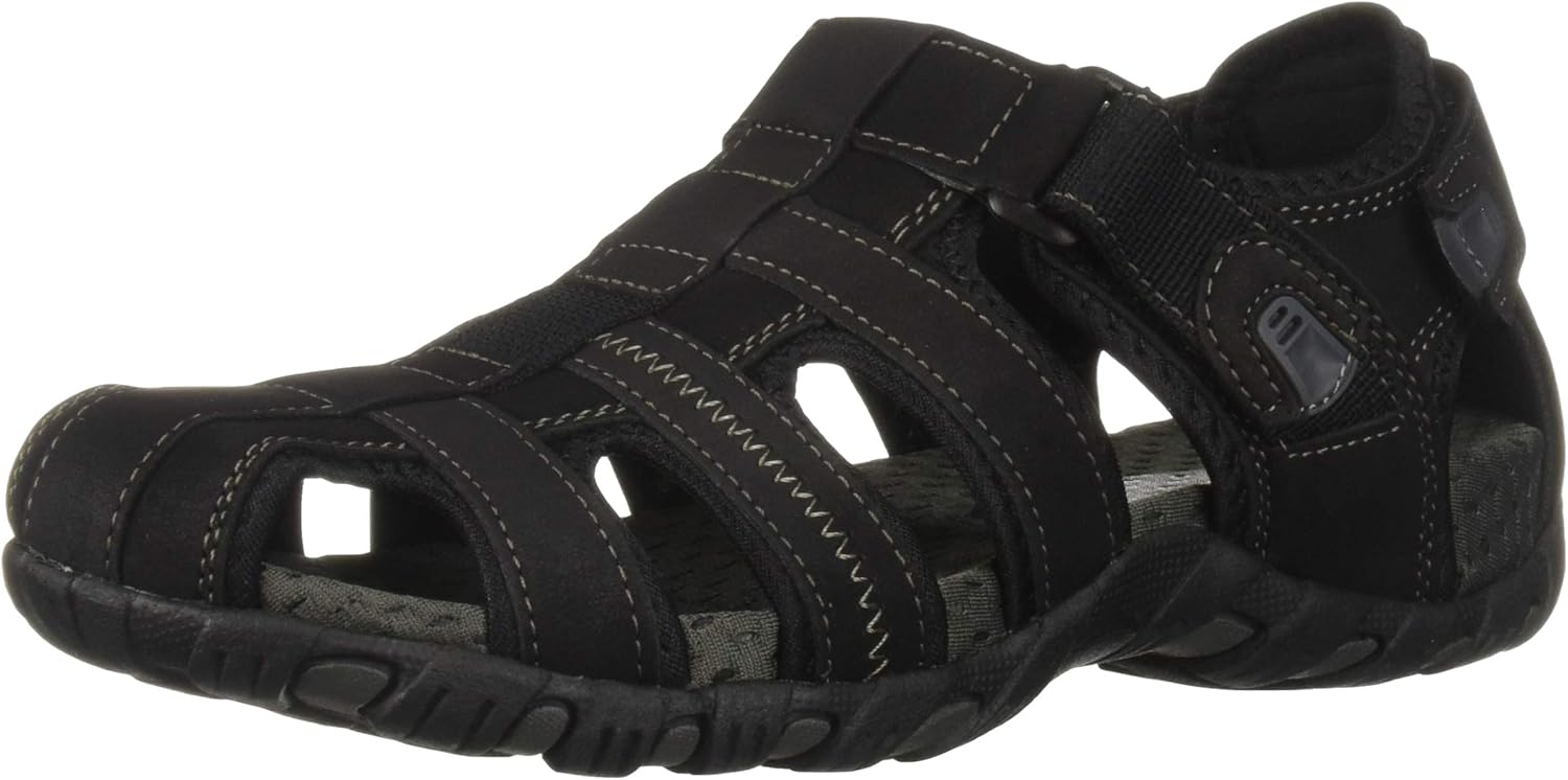 

Мужские сандалии Nunn Bush Rio Bravo Fisherman с закрытым носком для улицы, черный