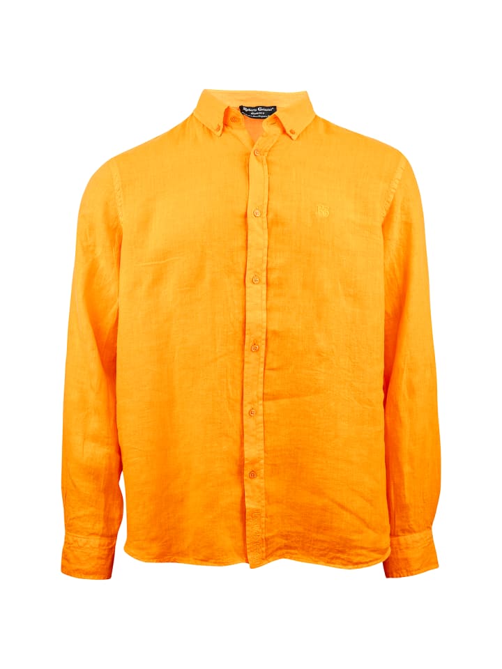 

Roberto Geissini Рубашка в льняном стиле, оранжевая
