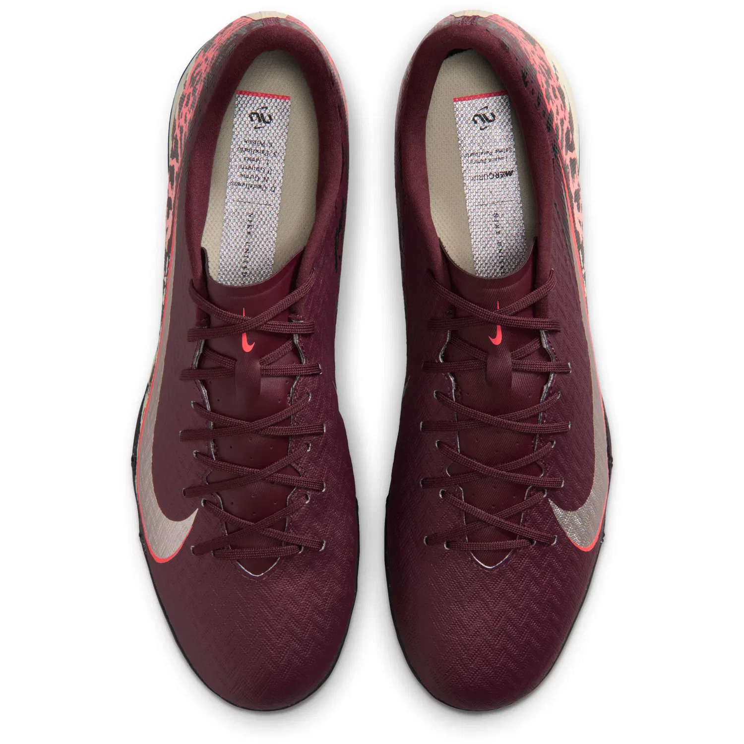 Футбольные бутсы 'ZOOM VAPOR 16 ACADEMY TF NU3' Nike, Dark Red — фото 3