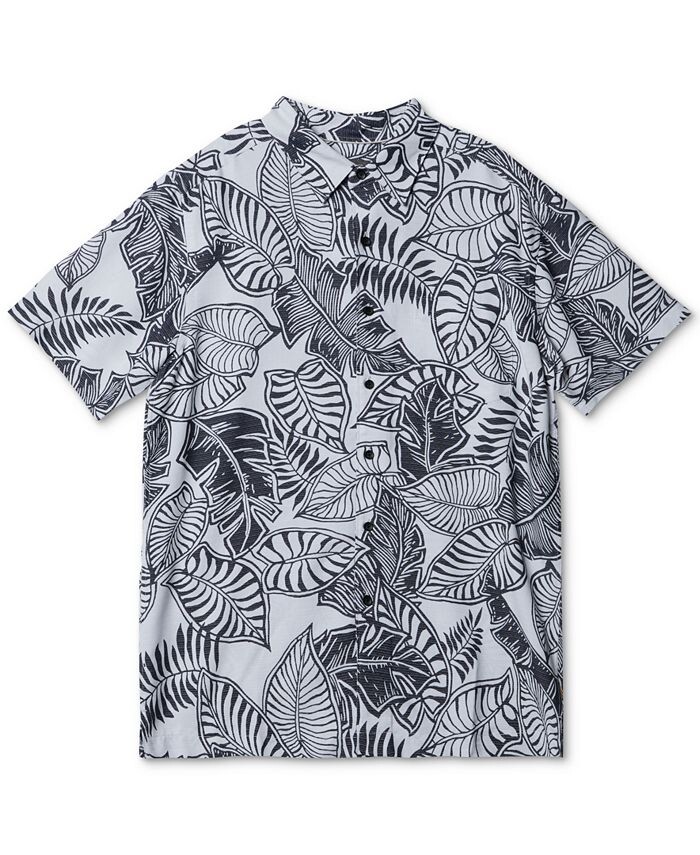 

Мужская рубашка Siesta с коротким рукавом Quiksilver Waterman, черный