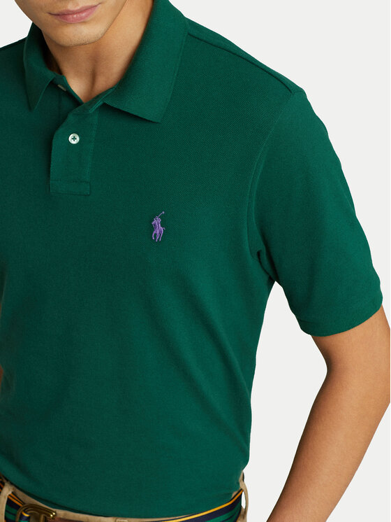 Рубашка-Поло с завышенной талией 710782592016 Polo Ralph Lauren, зеленый — фото 4