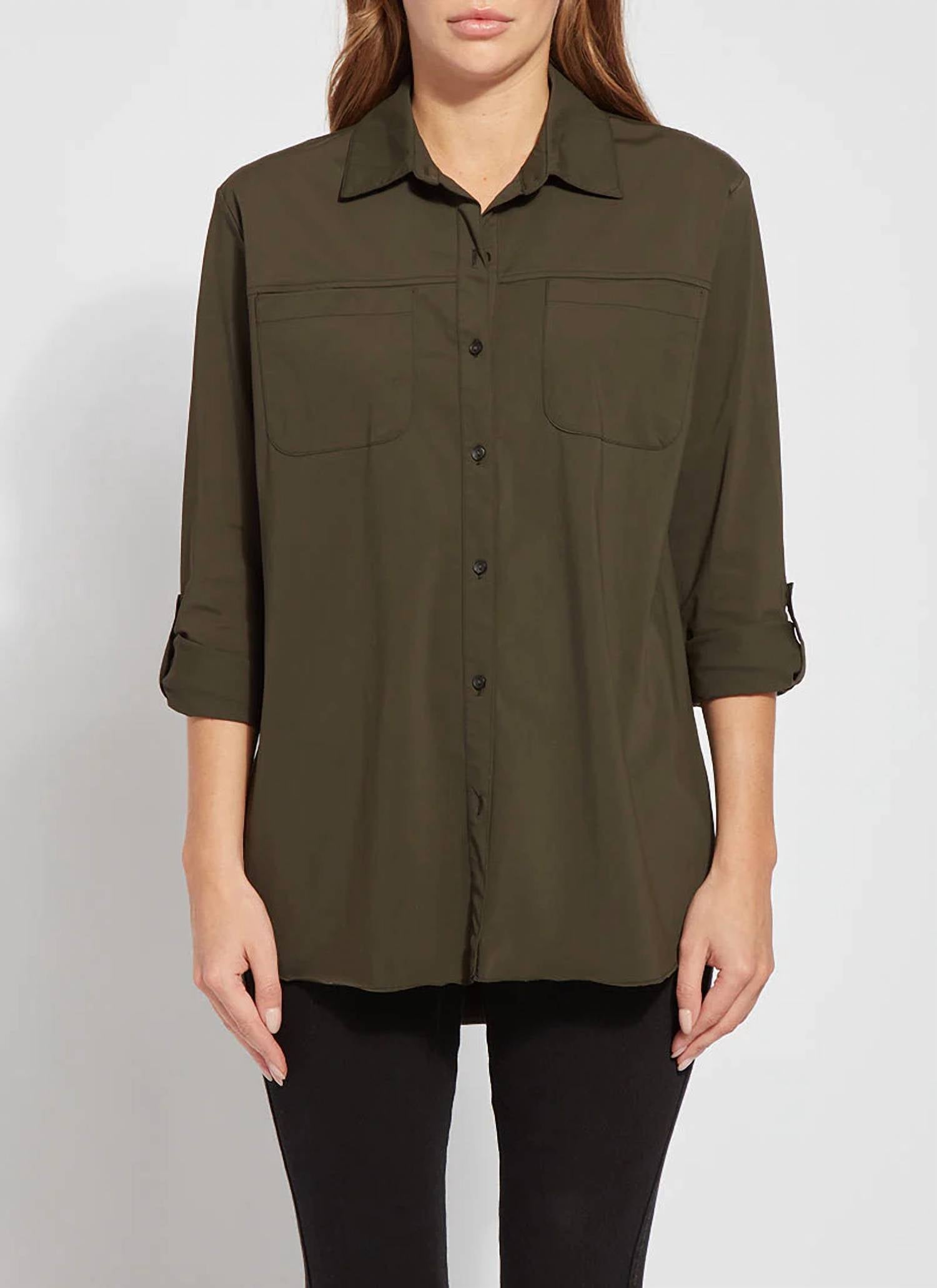 

Спортивная рубашка Camper Button Down темно-оливкового цвета Lysse
