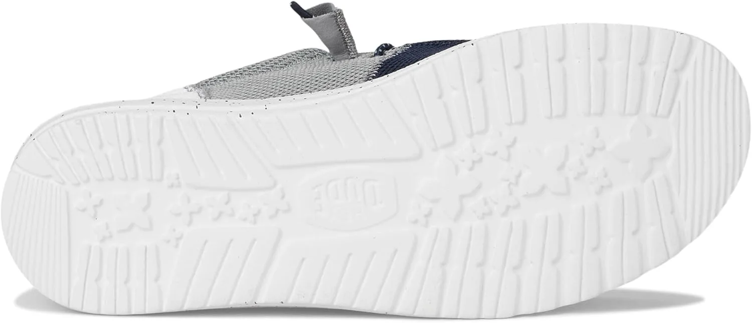 Мужские лоферы HEYDUDE Wally Tri Varsity из сетчатой ткани, темно-серый — фото 3