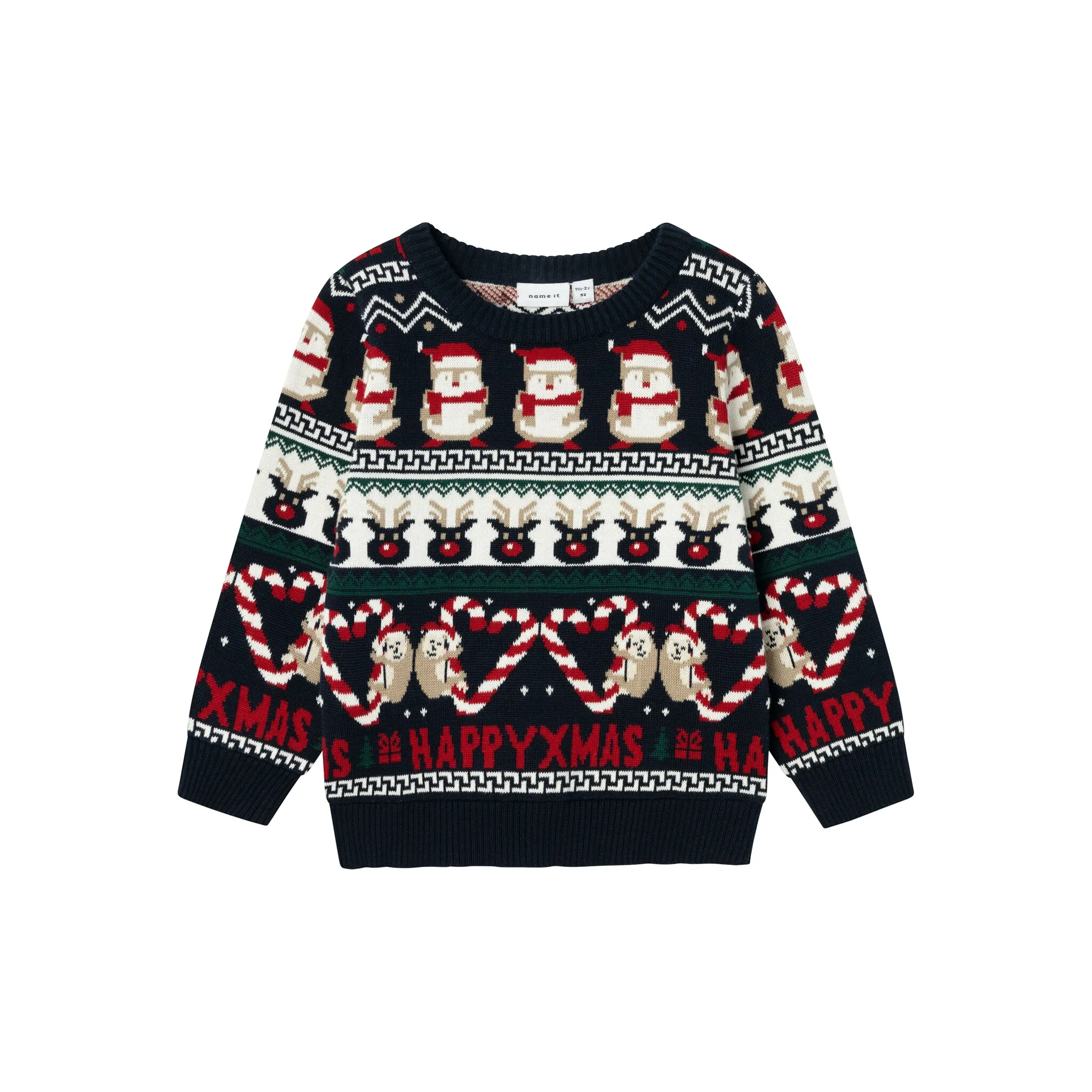 

Рождественский свитер Name It «NMNRILLE LS KNIT», цвет Dark Sapphire
