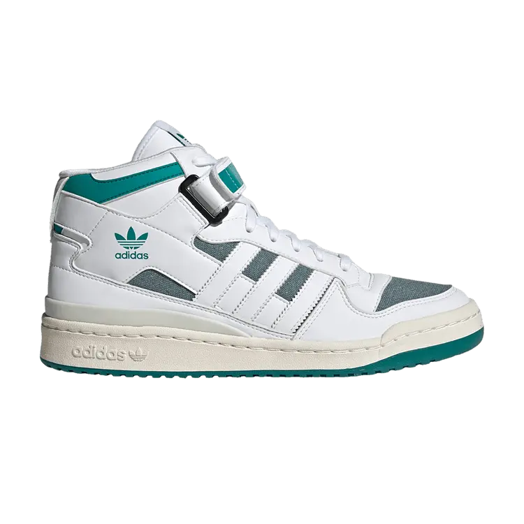 

Кроссовки adidas Forum Mid White Equipment Green, белый