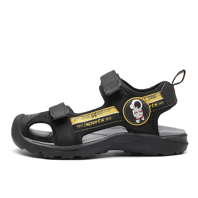 

Сандалии детские Quick Dry Balance Slip с противоскользящим эффектом YUZHAOLIN, черный/желтый