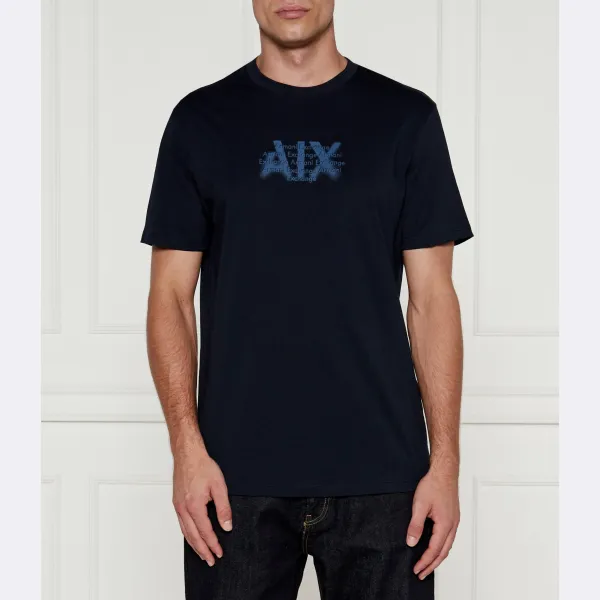 

Футболка стандартного кроя Armani Exchange, синий