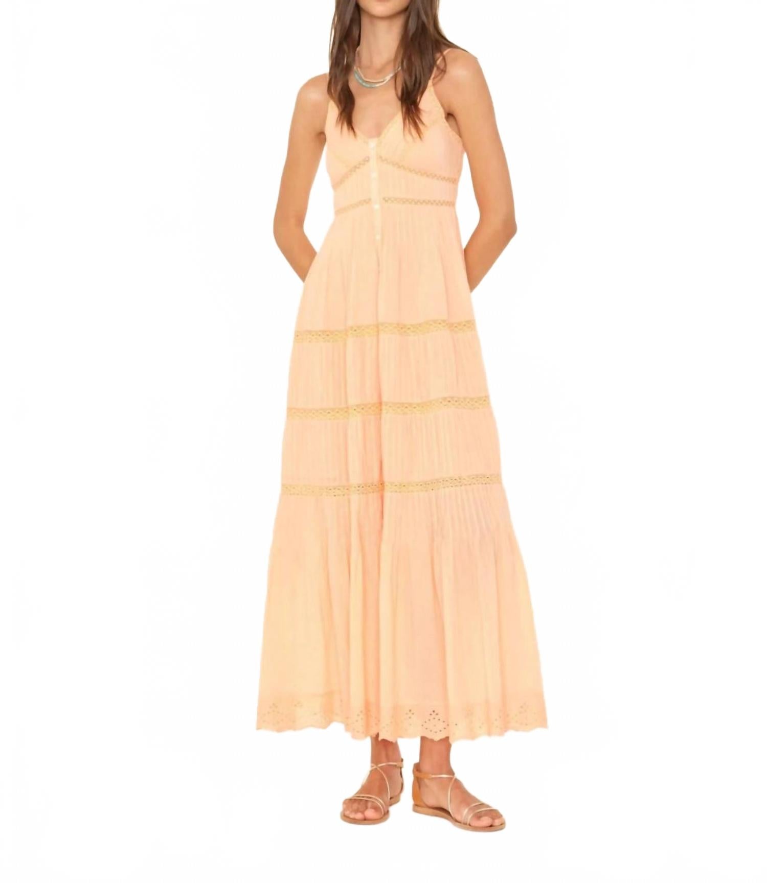 

Платье миди Janis в нежно-персиковом цвете XIRENA