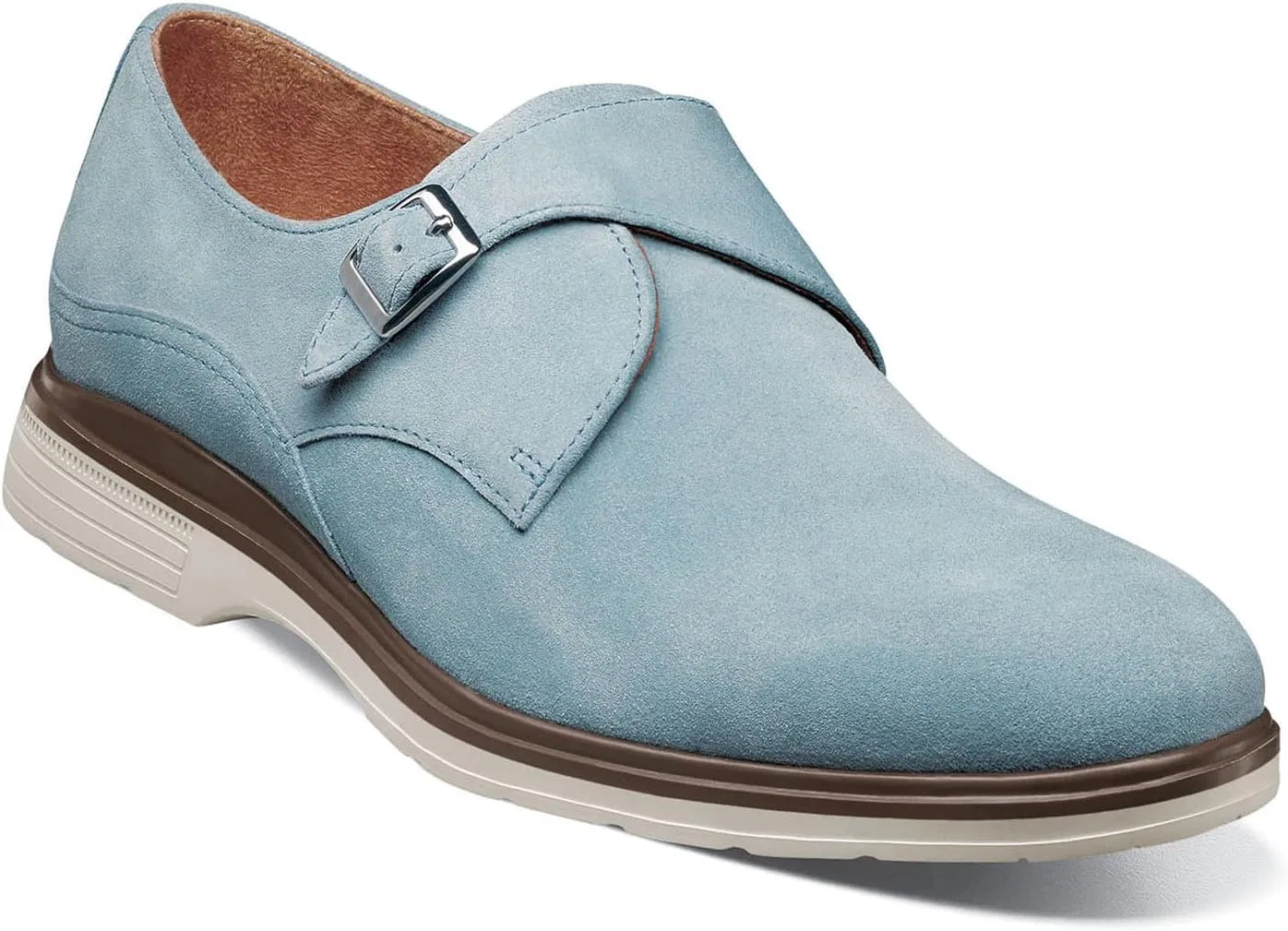 Туфли-монки Stacy Adams Taylen Monk Strap Monk Buckle Shoe, светло-голубой/светло-голубой — фото 2