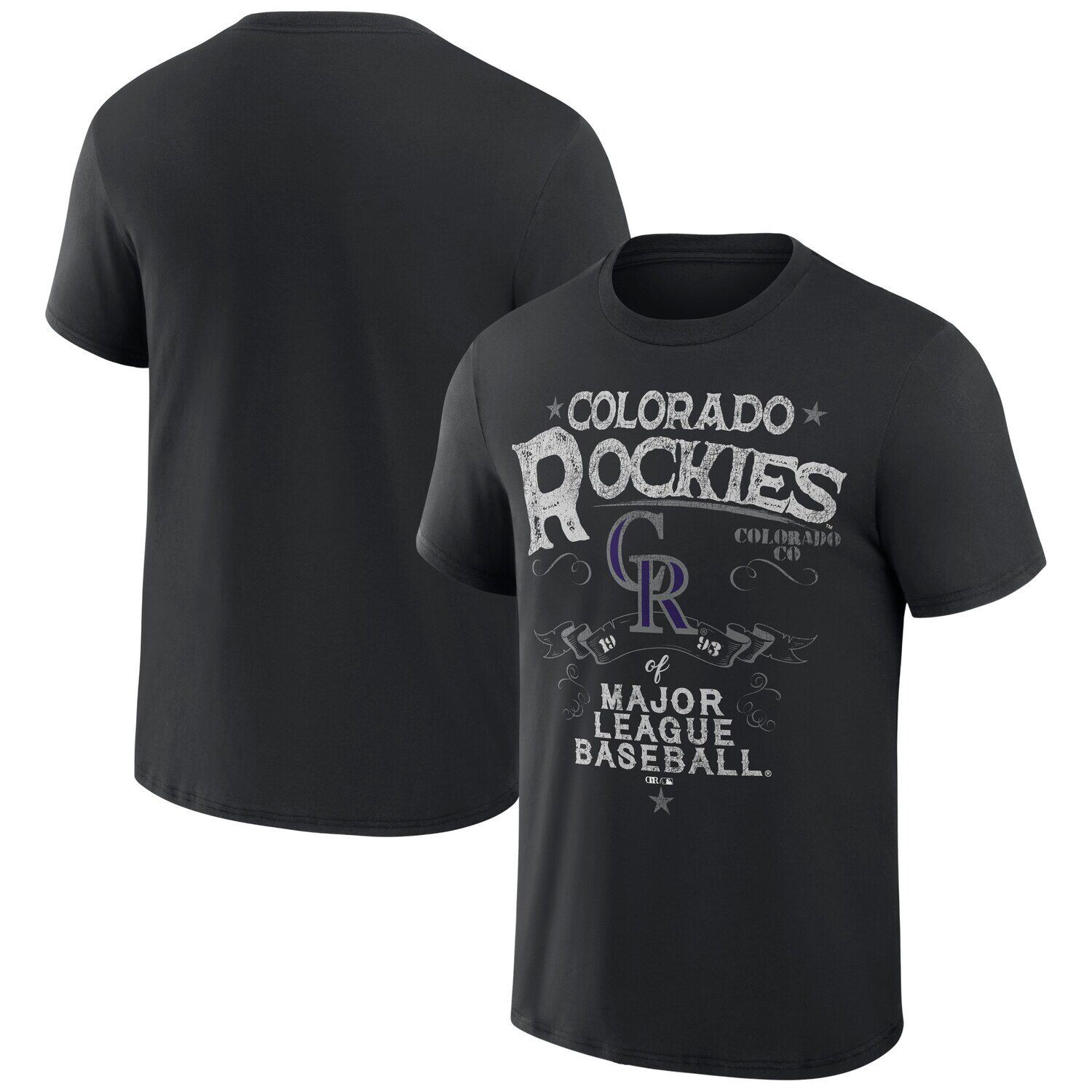 

Мужская футболка Darius Rucker Collection by Fanatics Black Colorado Rockies Beach Splatter