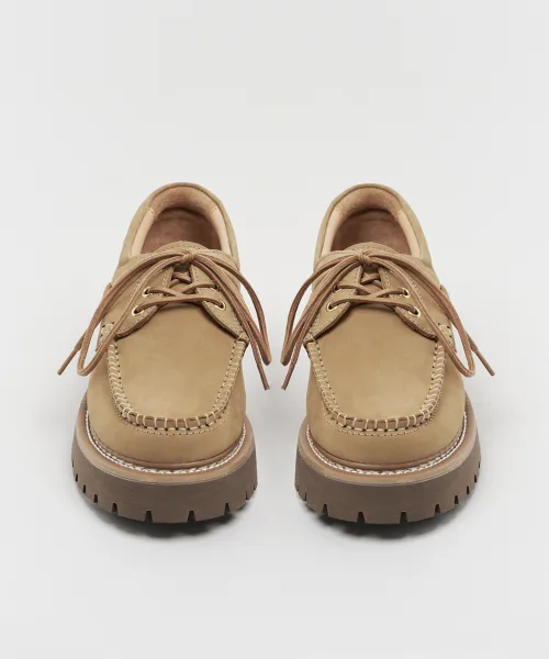 Мужские мокасины из натуральной кожи Harbor Beige LOSTGARDEN бежевые