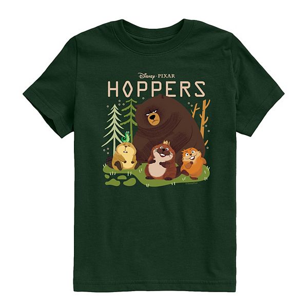 

Футболка с логотипом Hoppers для мальчиков 8-20 Disney / Pixar, Forest Green